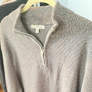 grey zipper sweater